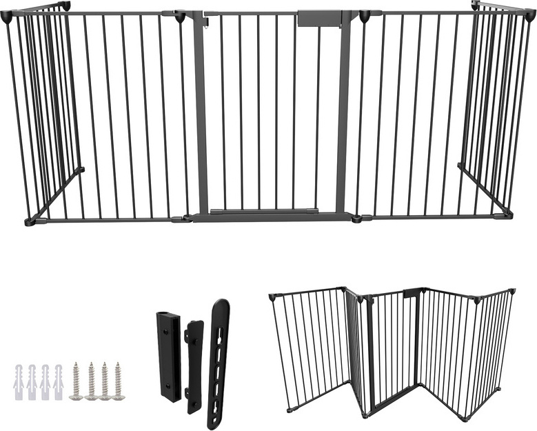 Jopassy Kaminschutzgitter Absperrgitter 5x Türschutzgitter Vogelschutz Baby Schwarz RL-HG9160-1-OTjhd