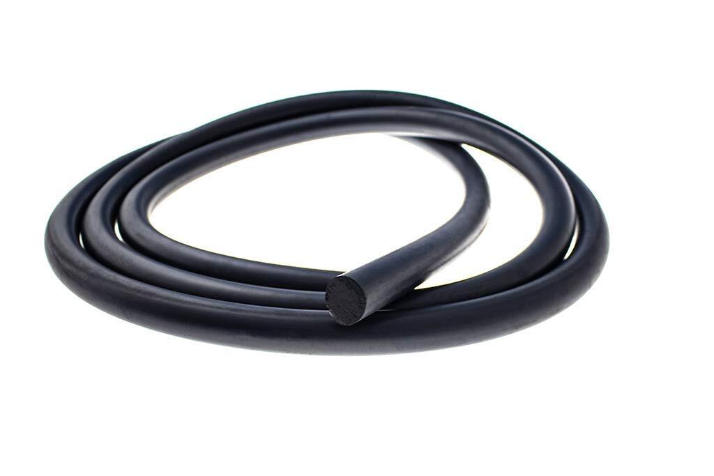 ALL4ALL Rundschnur Moosgummi 5m Dichtung Gummi Rundschnüre Schwarz Fugenschnur EPDM (12mm)