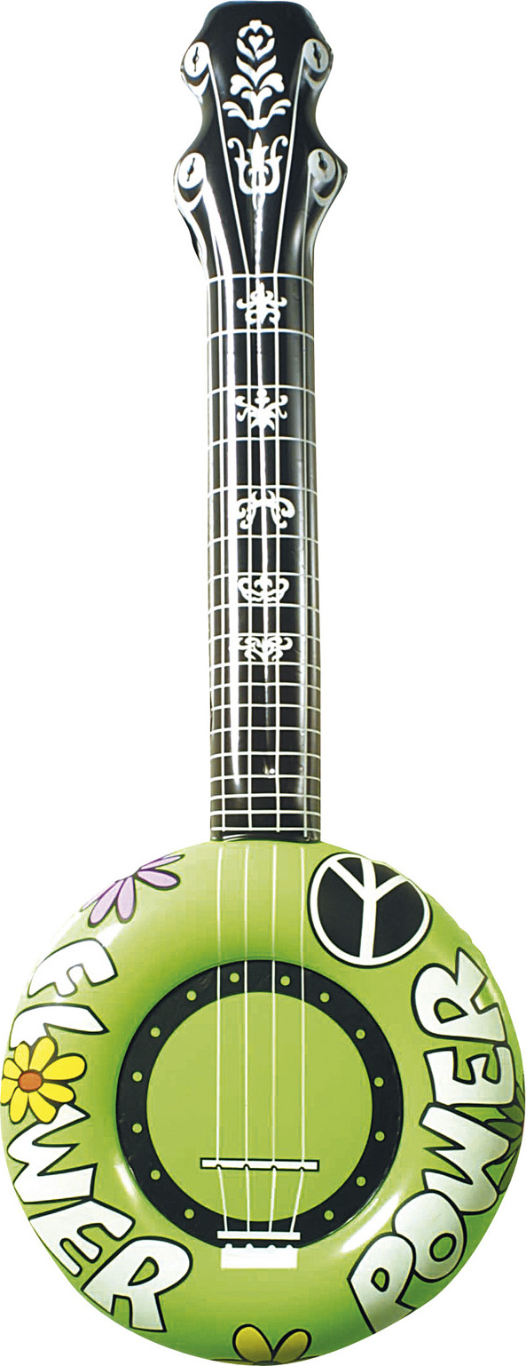 Aufblasbares Banjo (grün) 23951 (B)