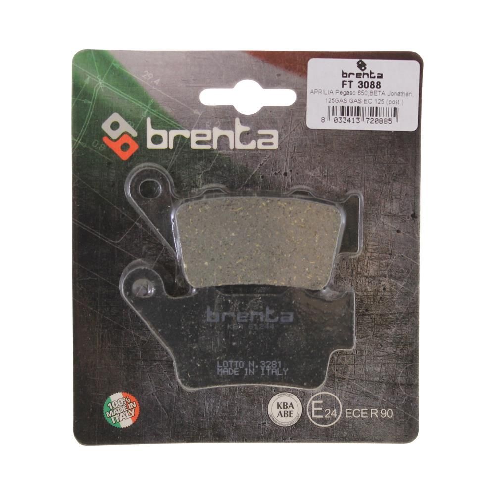 Bremsbeläge Brenta 3088 organisch hinten für Beta Jonathan 125 / Euro Jonathan 350 62030880192