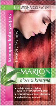 Marion Farbton Shampoo 65 Weinrot 40ml - Intensive Haarpflege