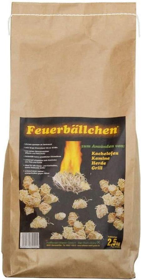 Raiffeisenwaren Feuerbällchen Anzünder, Inhalt 2,5 kg, Brenndauer 10 min 4321901