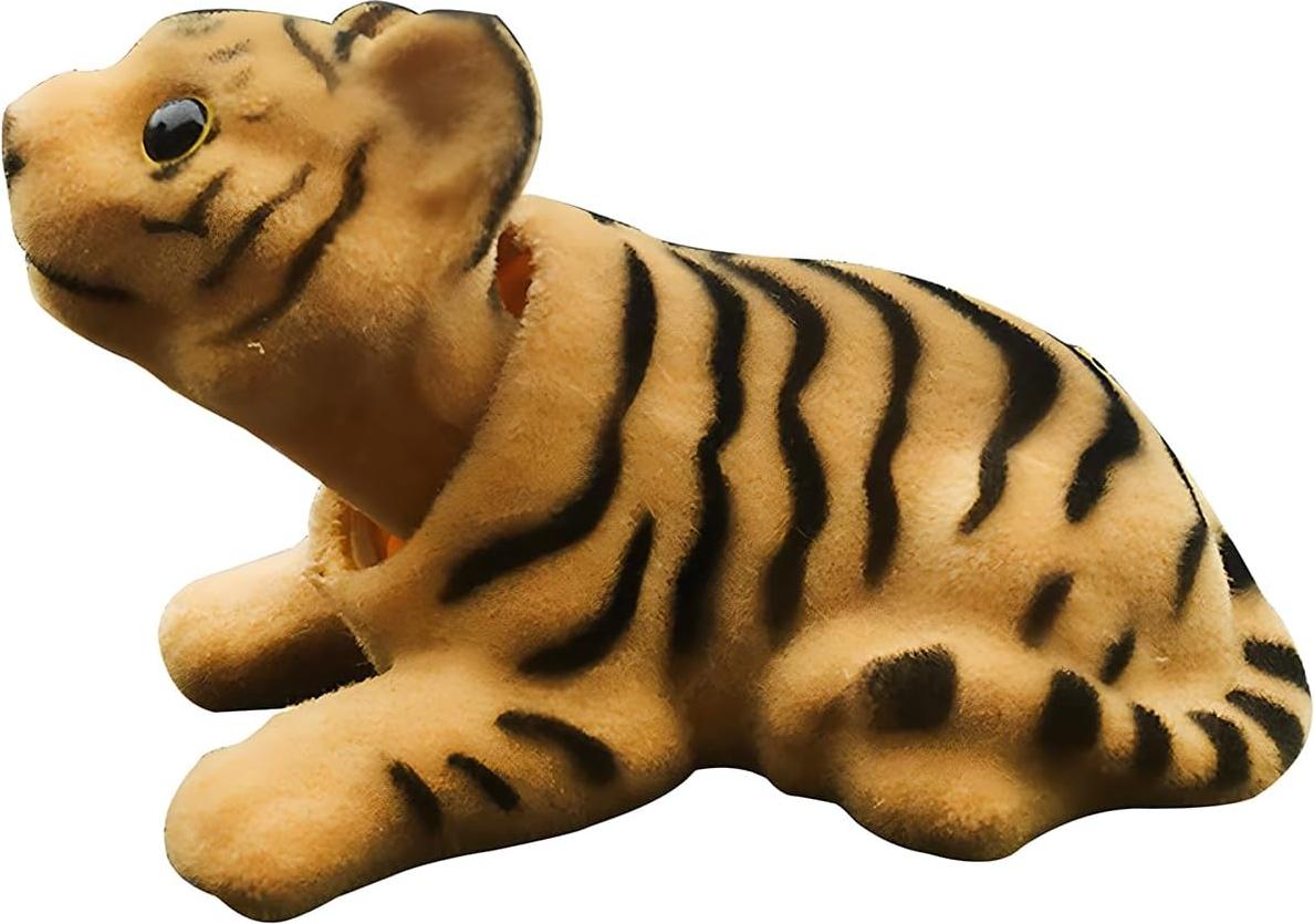 Markenlos Bobble Head Dackel - Auto Puppe aus Harz - Bobble Tiger Auto Innenraum Dekoration - Tiger Armaturenbrett Dekoration - Verwendung für Auto Dekorationen - Büro Dekorationen