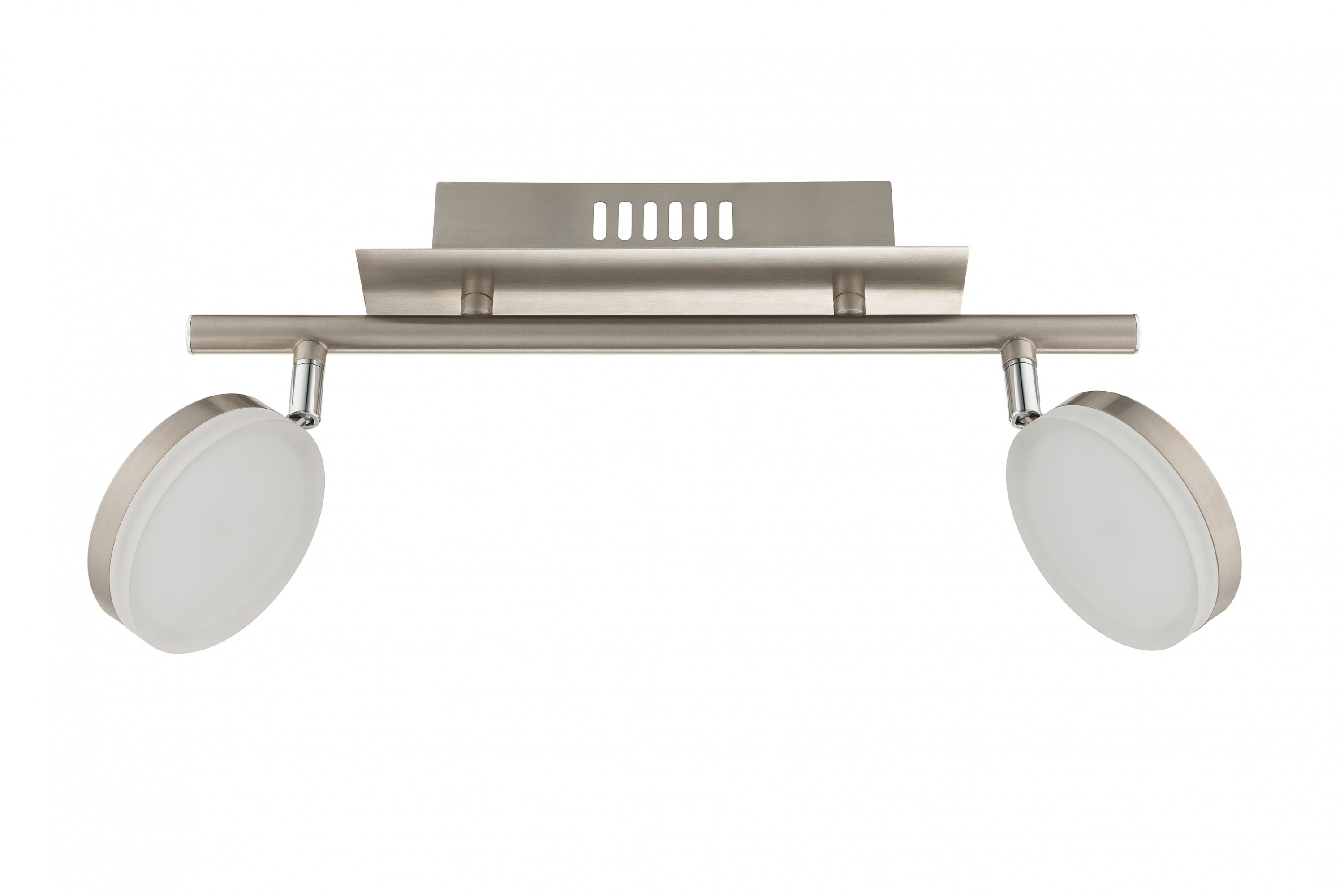Wofi Deckenbalken, 2-flg. Modell: Hook - Nickel matt/Chrom, 7893.02.54.0000
