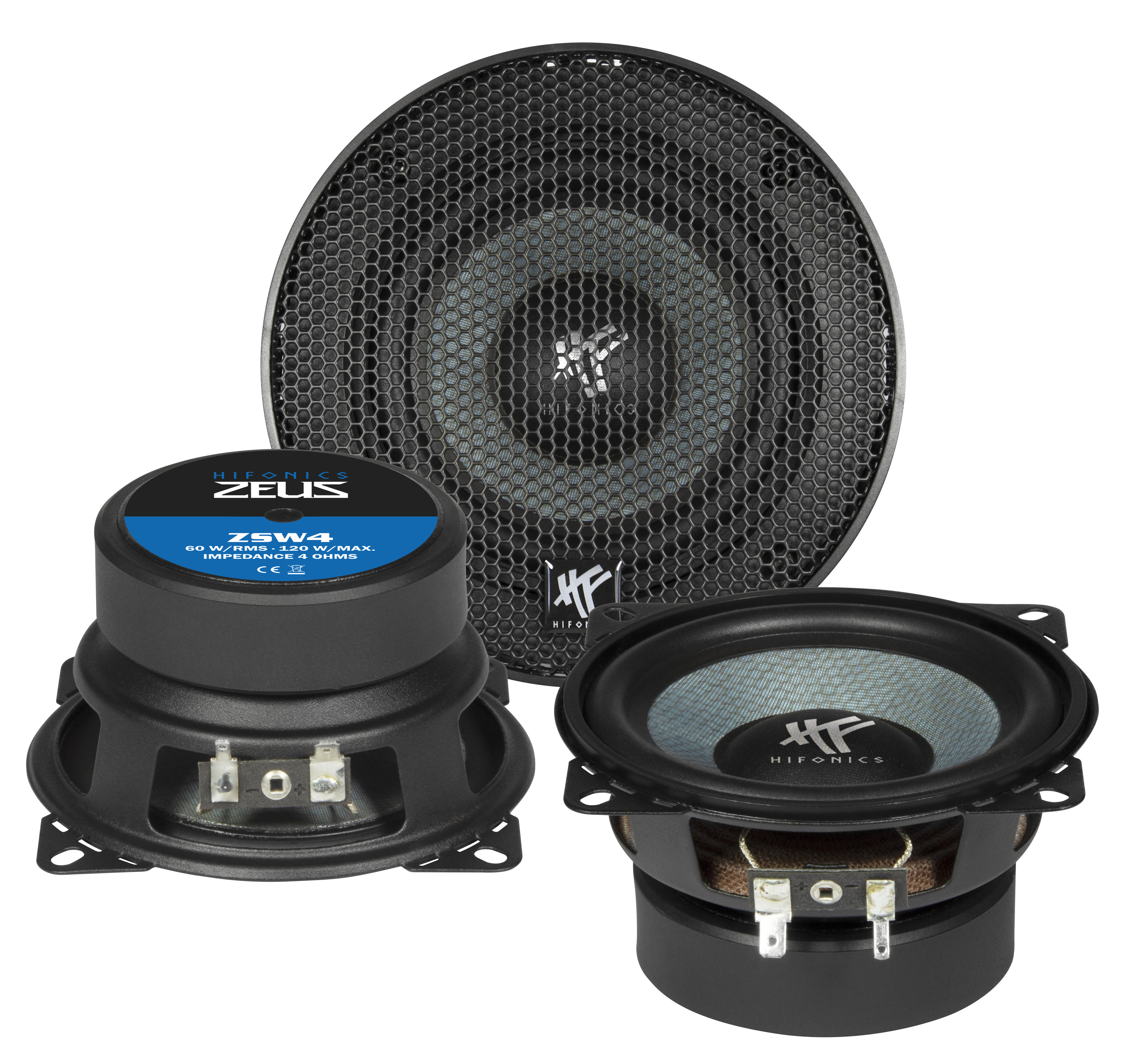 HIFONICS ZEUS Midbass 10 cm ZSW-4 Midbass-Paar 10 cm ZSW4