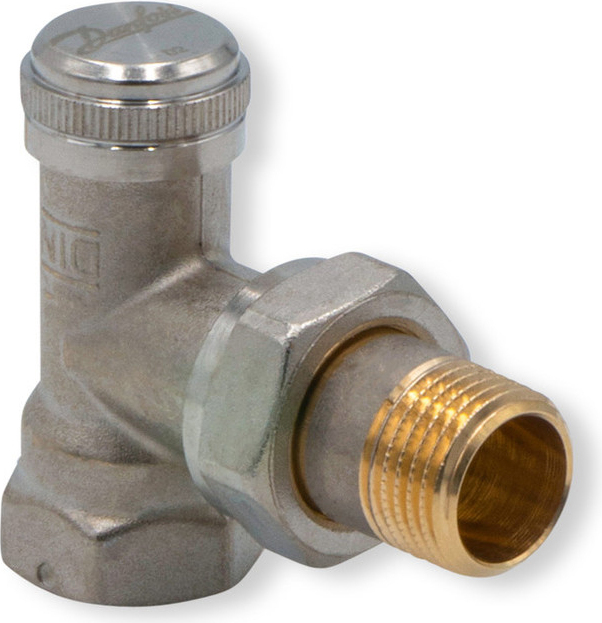 Danfoss spätná skrutka RLV 15, uholník, R 1/2", Rp 1/2", 003L0143