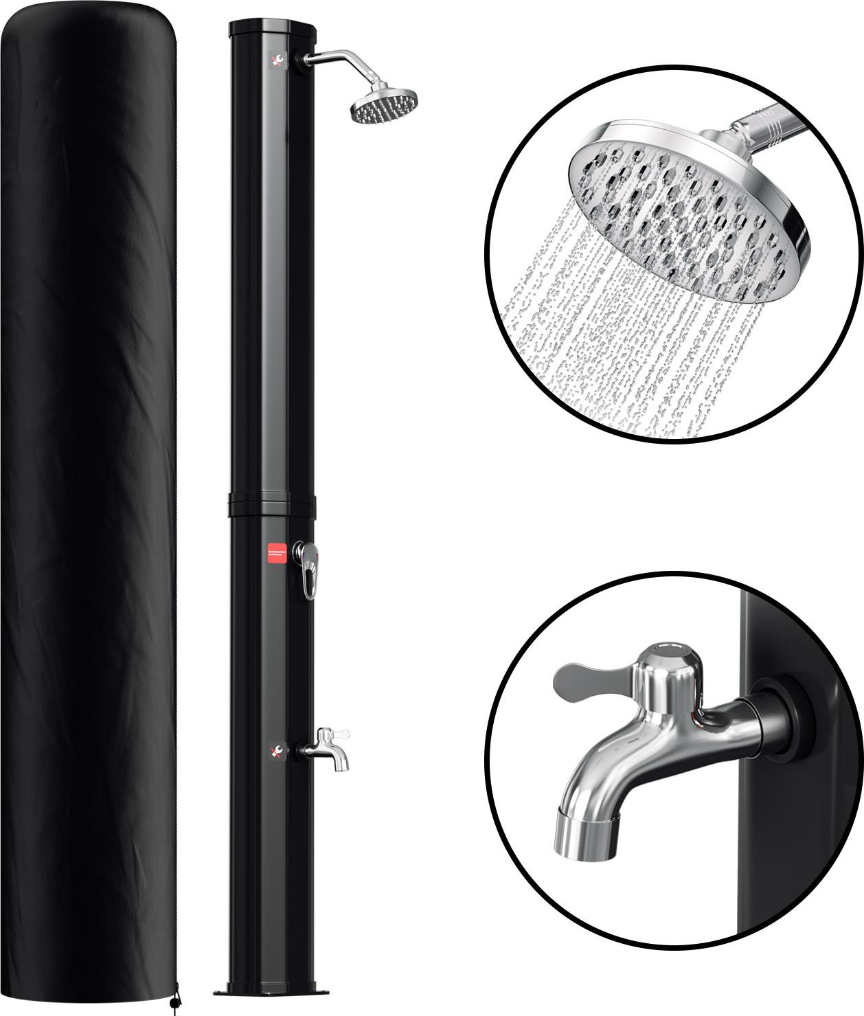 Fiqops Faziango 35L Solardusche mit Schutzhülle – Wettergeschützte Außendusche für Garten & Pool RL-HG10176-1-FLjy