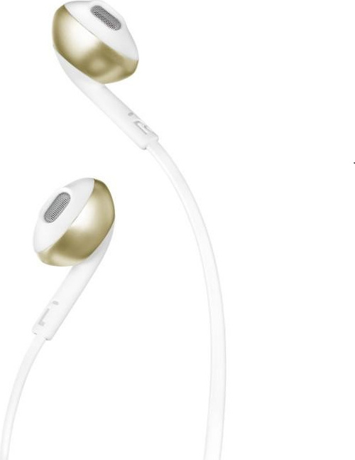 JBL TUNE 205BT slúchadlá do uší mikrofón bezdrôtové Bluetooth 6 hodín batéria zlatá
