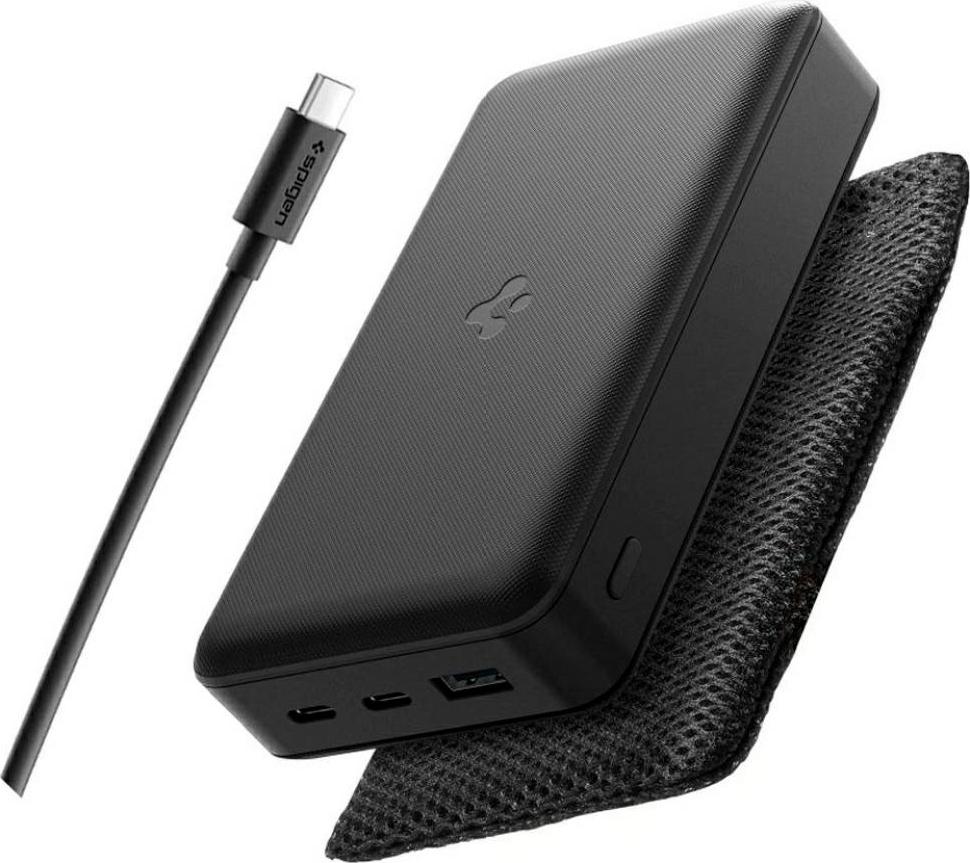 Spigen EA3030, 30000 mAh, 30 W, Schwarz ABA09435