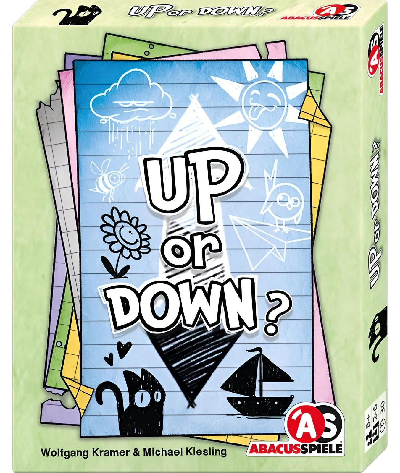 Abacusspiele Verlag Abacusspiele Kartenspiel Up or Down mit aufsteigenden und absteigenden Kartenreihen, deutsch 08241