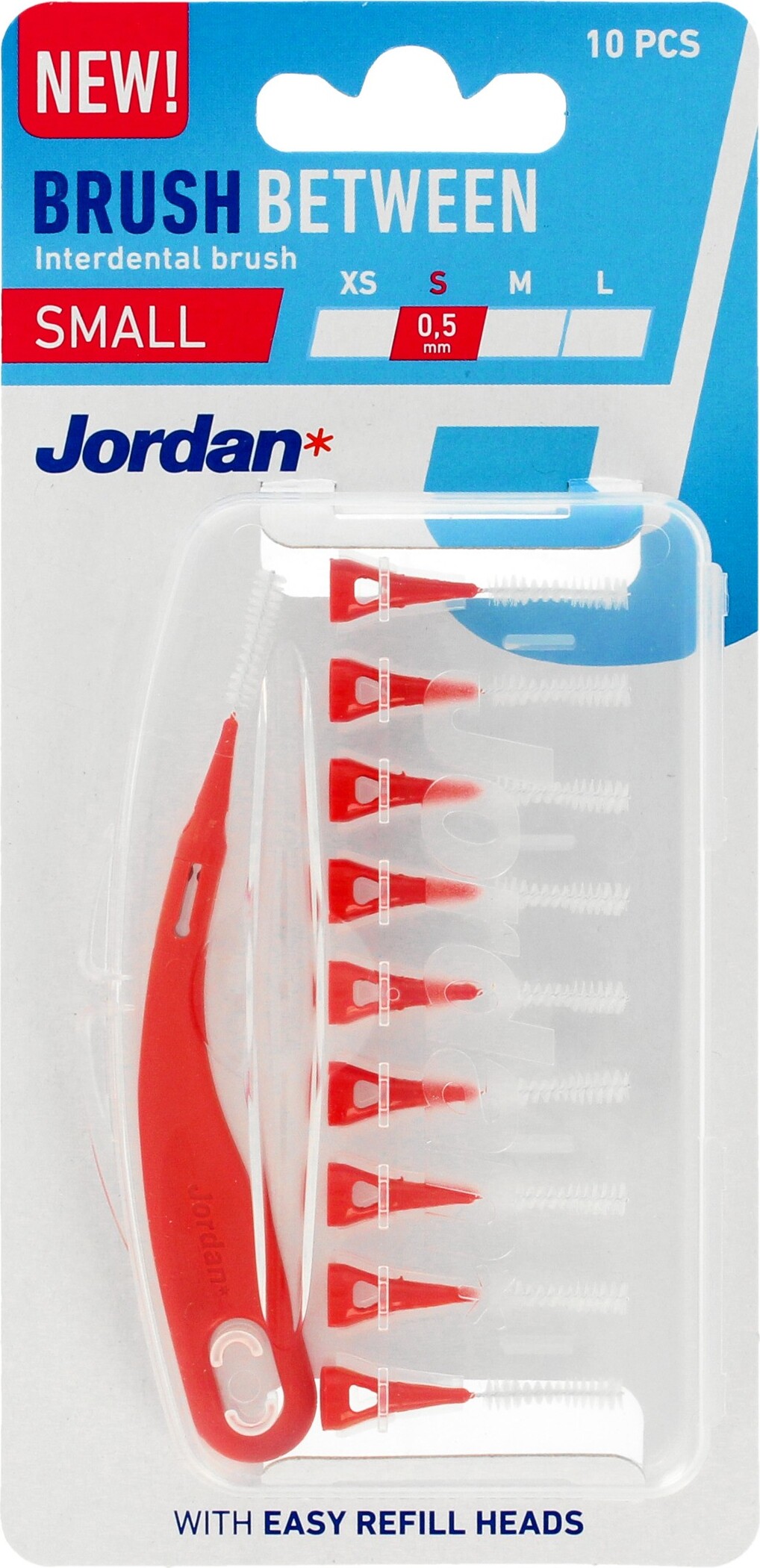 Orkla Jordan Brush Between S Toothbrush for Between Teeth Flossers 0.5mm 10 Pieces
