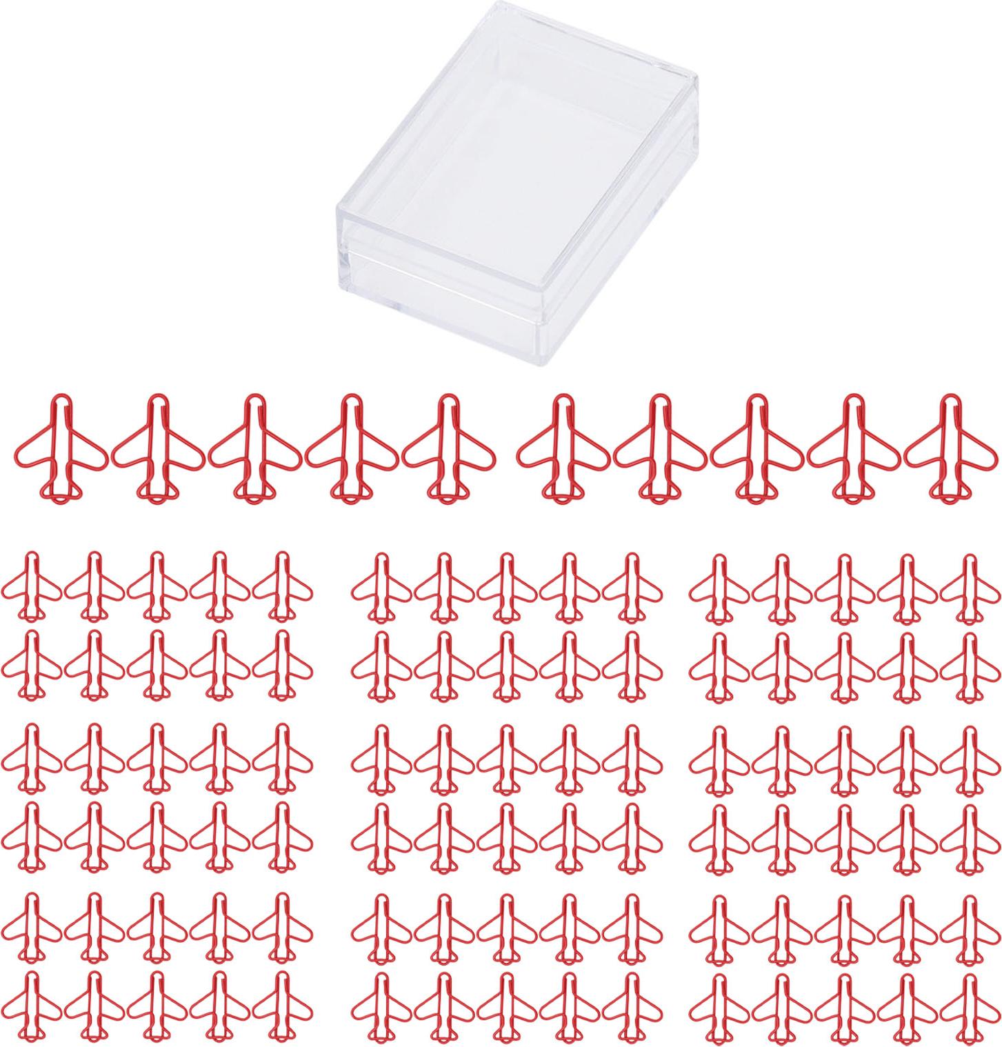 Gistuch 100 Prozent Flugzeug -Form -Papier -Clips Rost -Verhinderung Beschleunigungsprozess süßer Clip für Scrapbooking -Karte rot machen