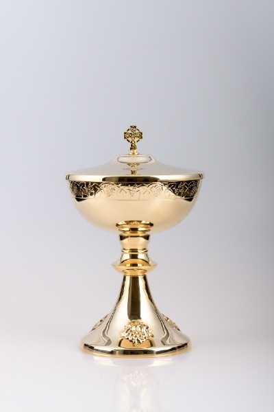 HECK Kirchenbedarf Ciborium vergoldet (Höhe 24 cm) HK30635.01