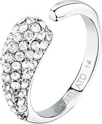 MORELLATO Funkelnder offener Ring mit Kristall-Design SAYP1401 Kreis: 56 mm