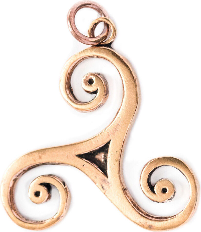 Windalf Schmuckanhänger Große Triskele Bronze Schmuck - Triskel - 40x34mm