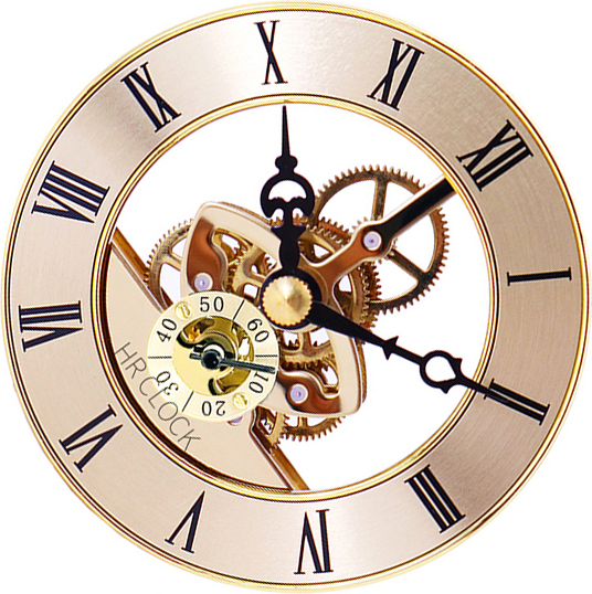 INF 86mm Gold Uhrwerk - Transparenter Getriebemechanismus 377437