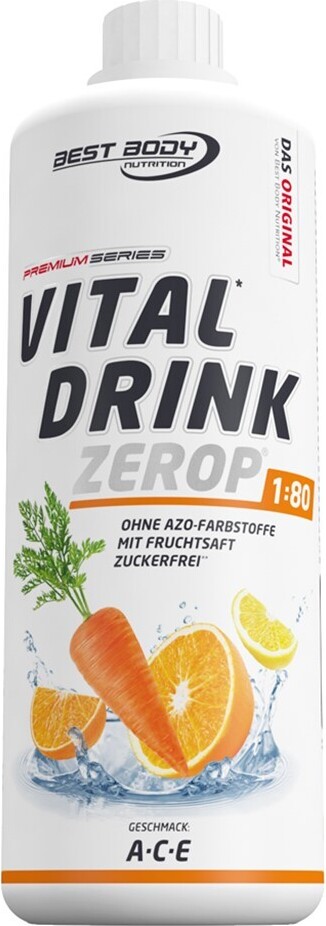 Best Body Nutrition Vital Drink Zerop - 1000 ml Flasche, 1 x 1000 ml Flasche, Geschmack: ACE 1001744