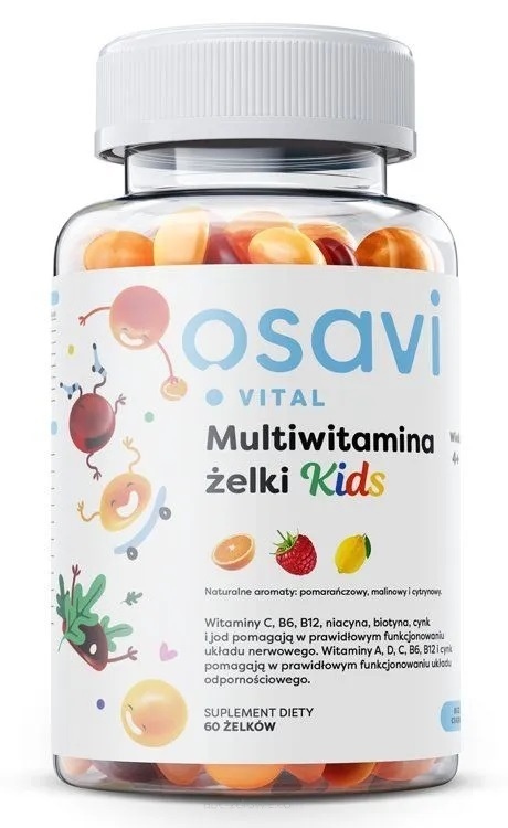 Protein Arena Osavi Kids Sugar-Free Multivitamin Fruit Gummies 60 Gummies