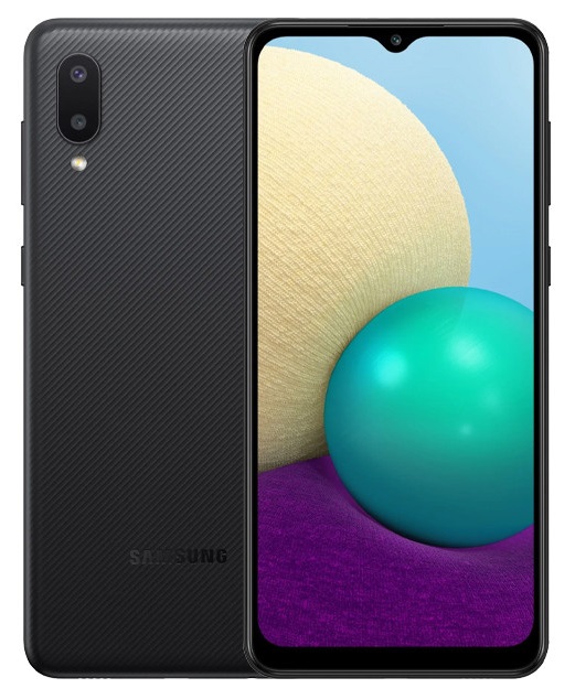Samsung Galaxy A02 SM-A022F/DS Schwarz 15,24cm (6,5Zoll) 32GB/3GB Android Smartphone