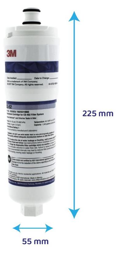 3M Purification Inc. 1x 3M Cuno CS-52 Kühlschrank Wasserfilter