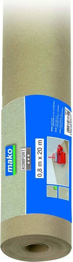 Mako Abdeckpapier saugstark 100 g/m² für Renovierungsarbeiten 0,8m x 20m