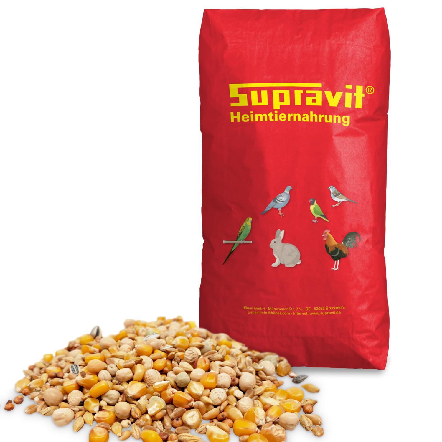 Hilnes Supravit Taubenfutter Basis 25 kg | Körnermischung Ganzjahresfutter für Tauben aus hochwertigen Saaten & Getreide 71009