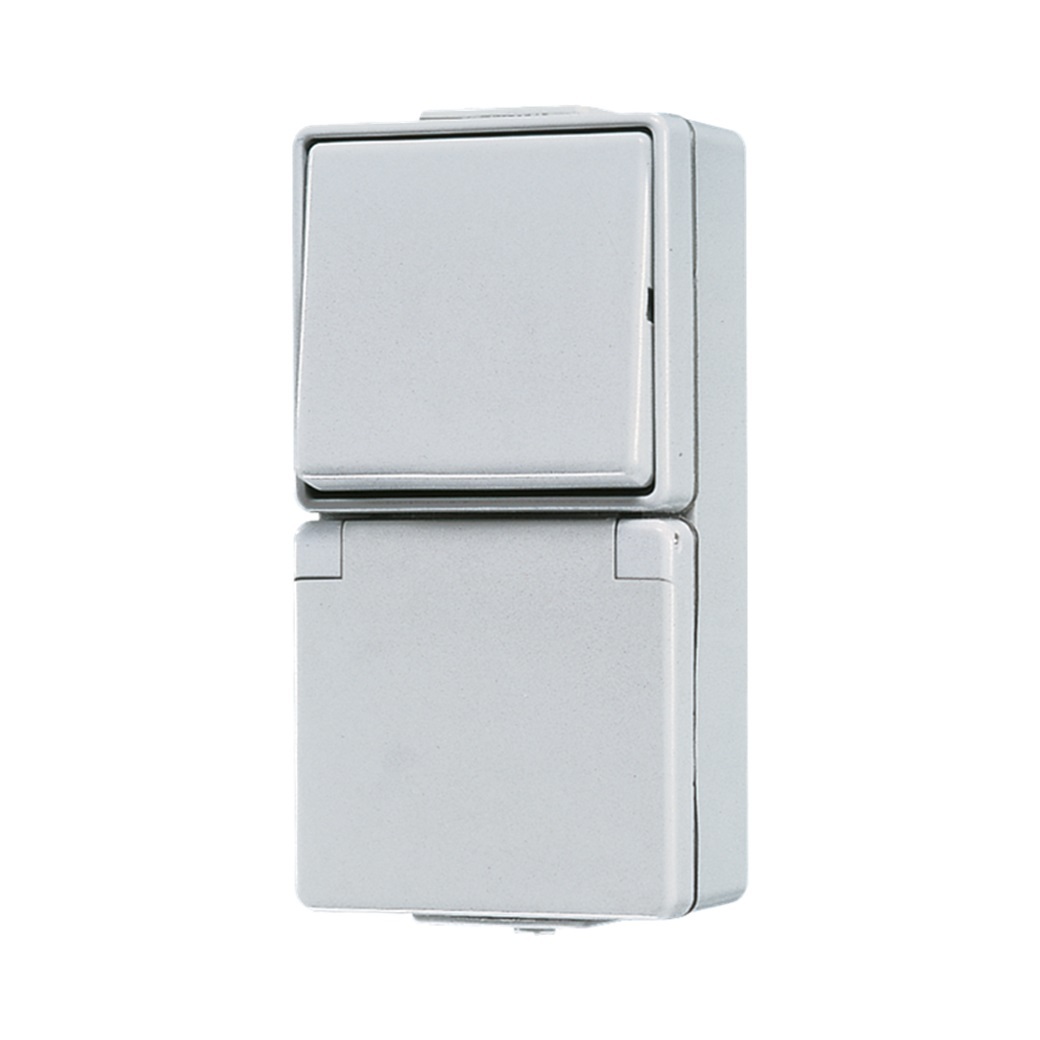 JUNG 676 W Elektroschalter Rocker switch Weiß (676W)