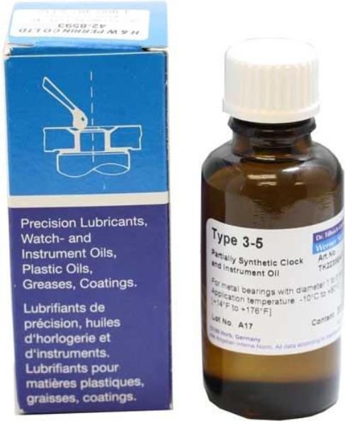 Etsyntha Uhrenol Nr 3-5 synthetisches Öl für Uhren Wanduhren Pendeluhren 20ml