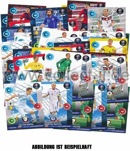 Panini Road to 2016 EM Frankreich Adrenalin XL - Spar 4 - ALLE 144 Basiskarten