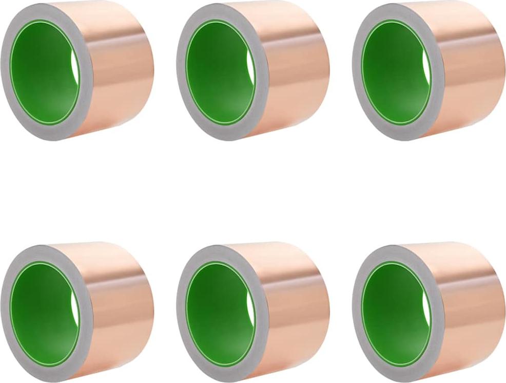 vidaXL Kupferband 6 pcs Kupfer 2000 x 7 cm Kupfer 42008349