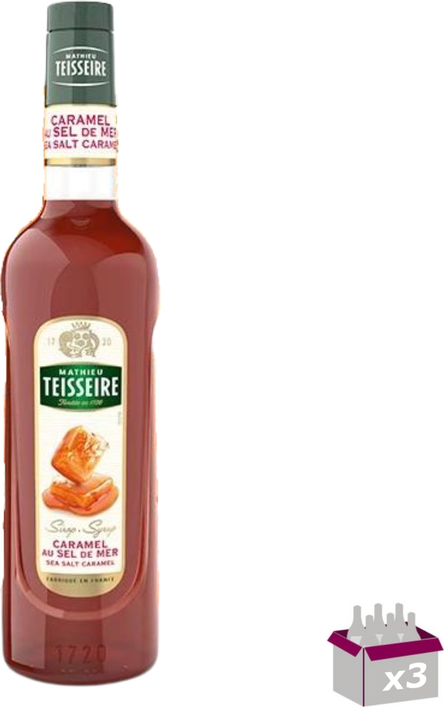 Los 3 - Teisseire - Karamellsirup mit Meersalz - 70cl