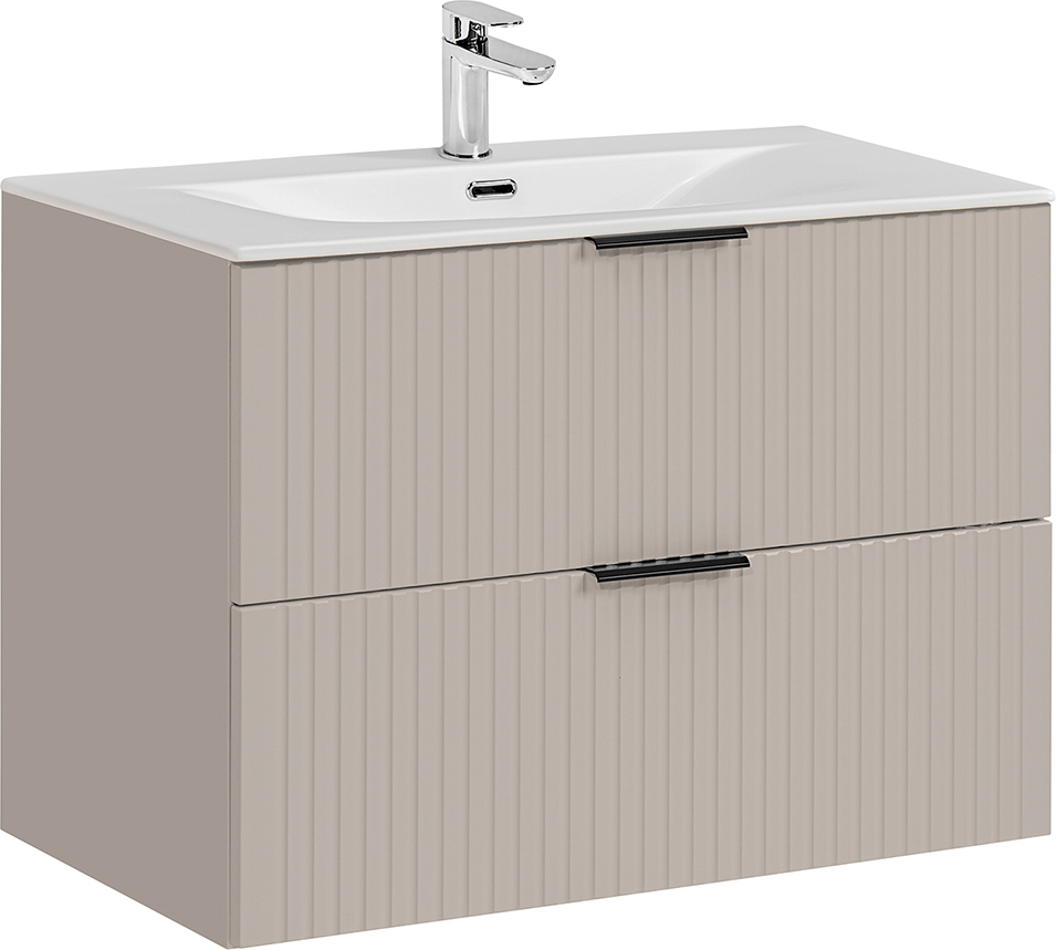 Lomadox Waschtisch 80cm, in kaschmir, ADELAIDE-56-CASHMERE LA56-ADELAIDE-56-CASHMERE-SET8