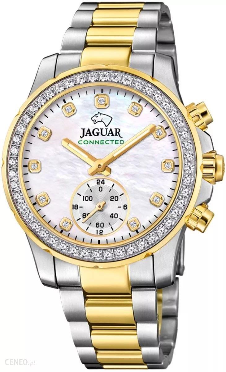 Jaguar Dámske multifunkčné hodinky pripojené nerezová oceľ strieborné zlato UJ982/1