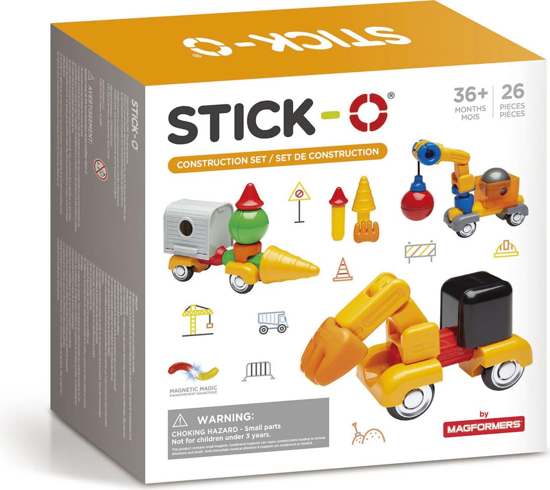 Stick-O magnetisches Spielzeug Bauset 26-teilig Baukasten Kinder 1250335