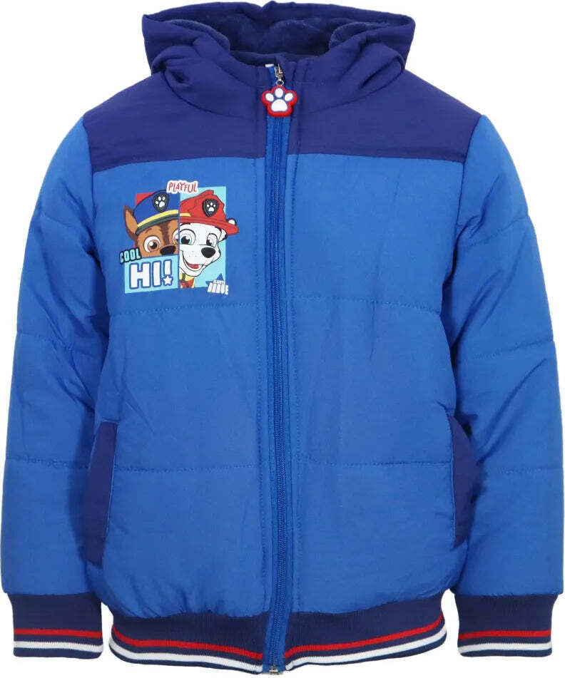 Paw Patrol Kinder Winterjacke Jungen Jacke mit Kapuze – Blau / 98