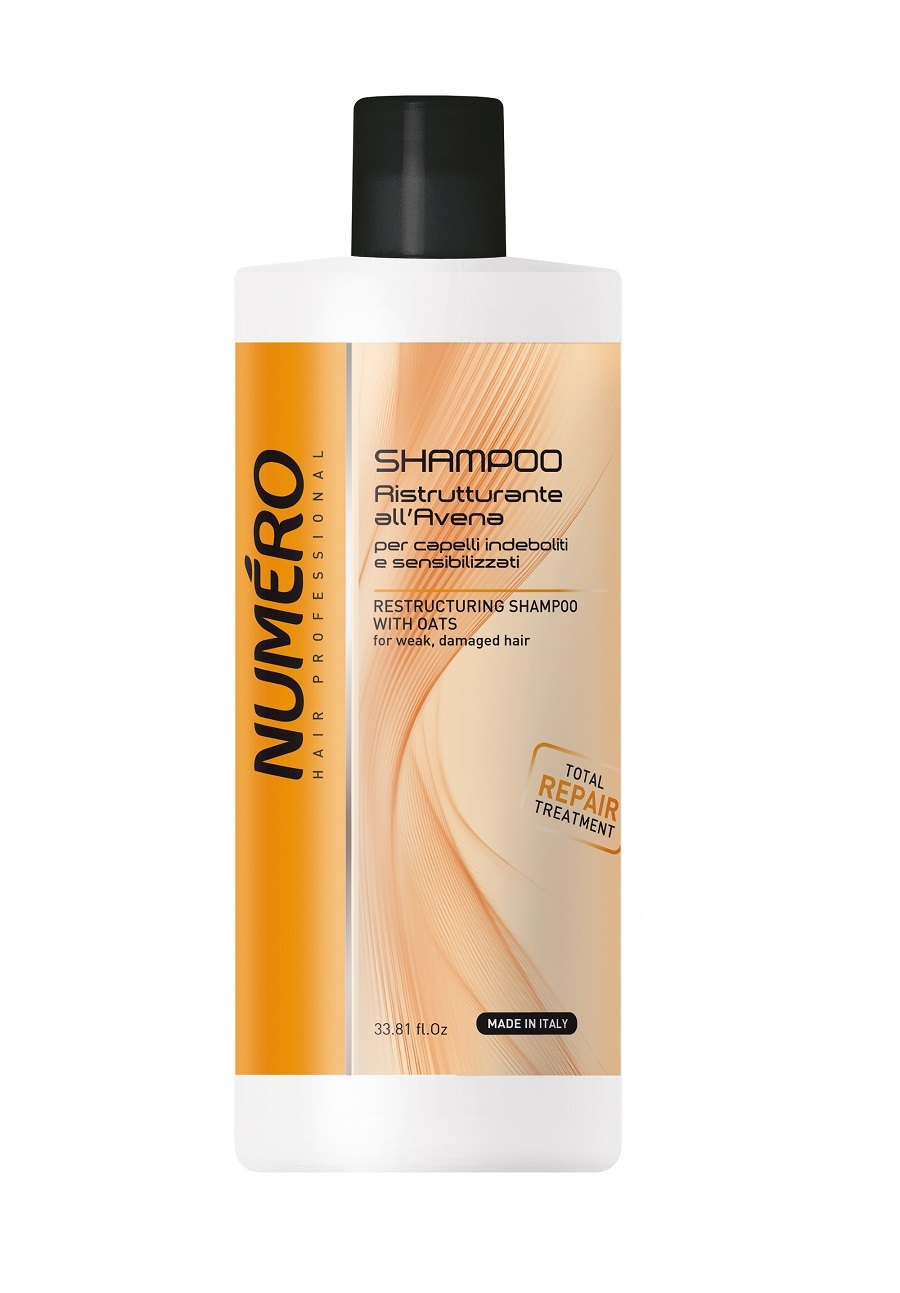 Brelil NUMERO Restrukturierendes Shampoo mit Hafer 1000ml 104