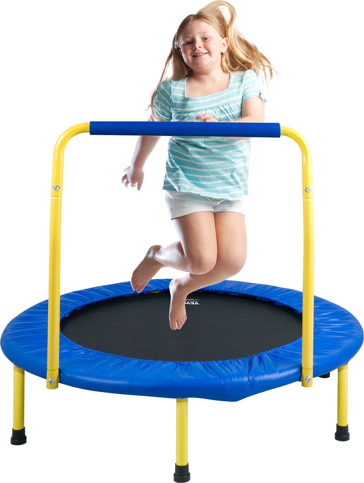 Trampolína Záhradná trampolína 810x920x920 mm, skladacia skladacia trampolína Mini 60 kg nosnosť Fitness trampolína, detská trampolína Trampolína pre batoľatá Modrá Vnútorná/ Vonkajšia/Záhradná/Vnútorná