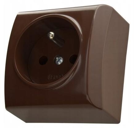 Ospel GN-1BZ/24, Braun, IP20, 16 A, 60 mm, 38 mm, 60 mm