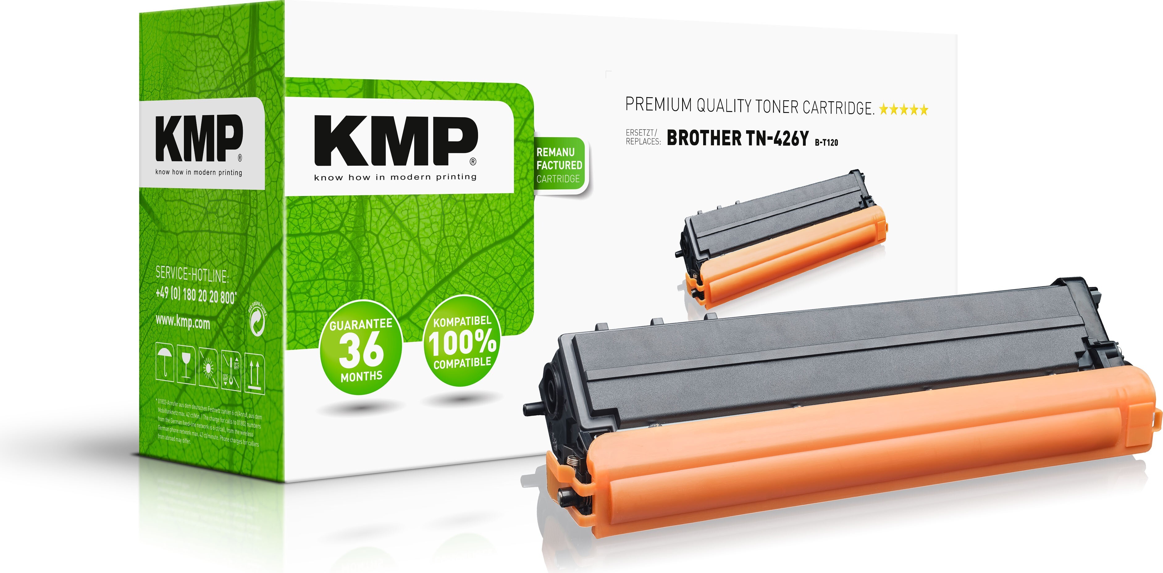 KMP Toner Brother TN-426Y/TN426Y žltý 6.500 S. B-T64