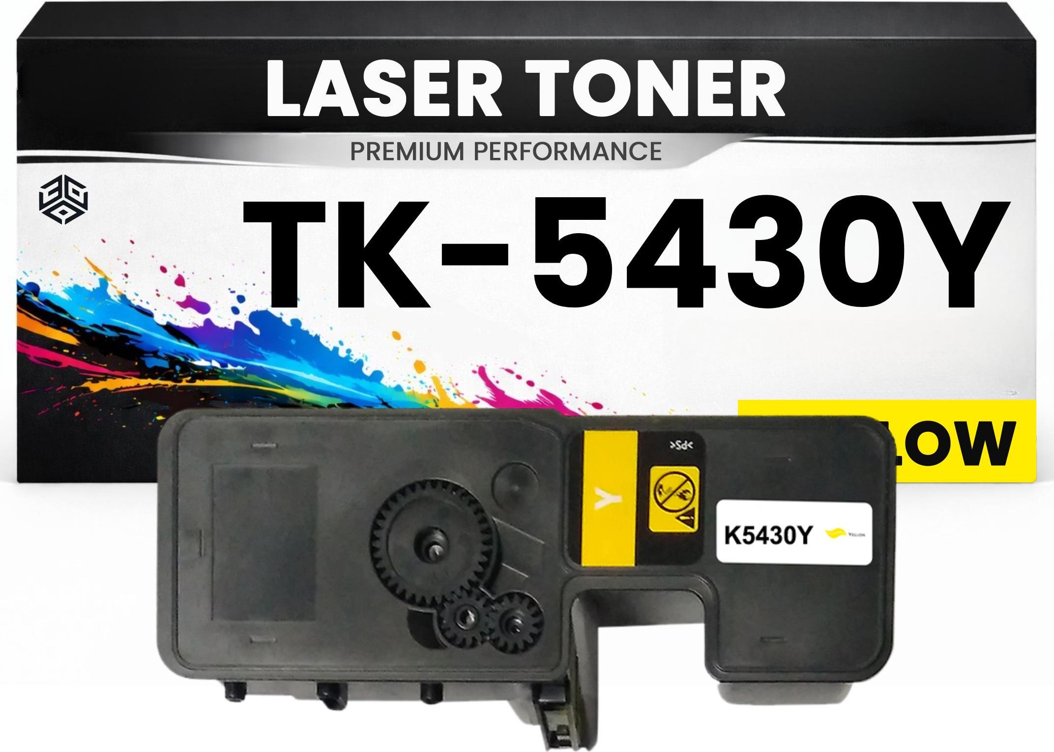 3DPLADY 2 x Toner TK-5430Y Gelb für Kyocera TK5430Y Premium Alternative MA2100cfx/2100cwfx PA2100cwx/2100cx MA2100cwfx