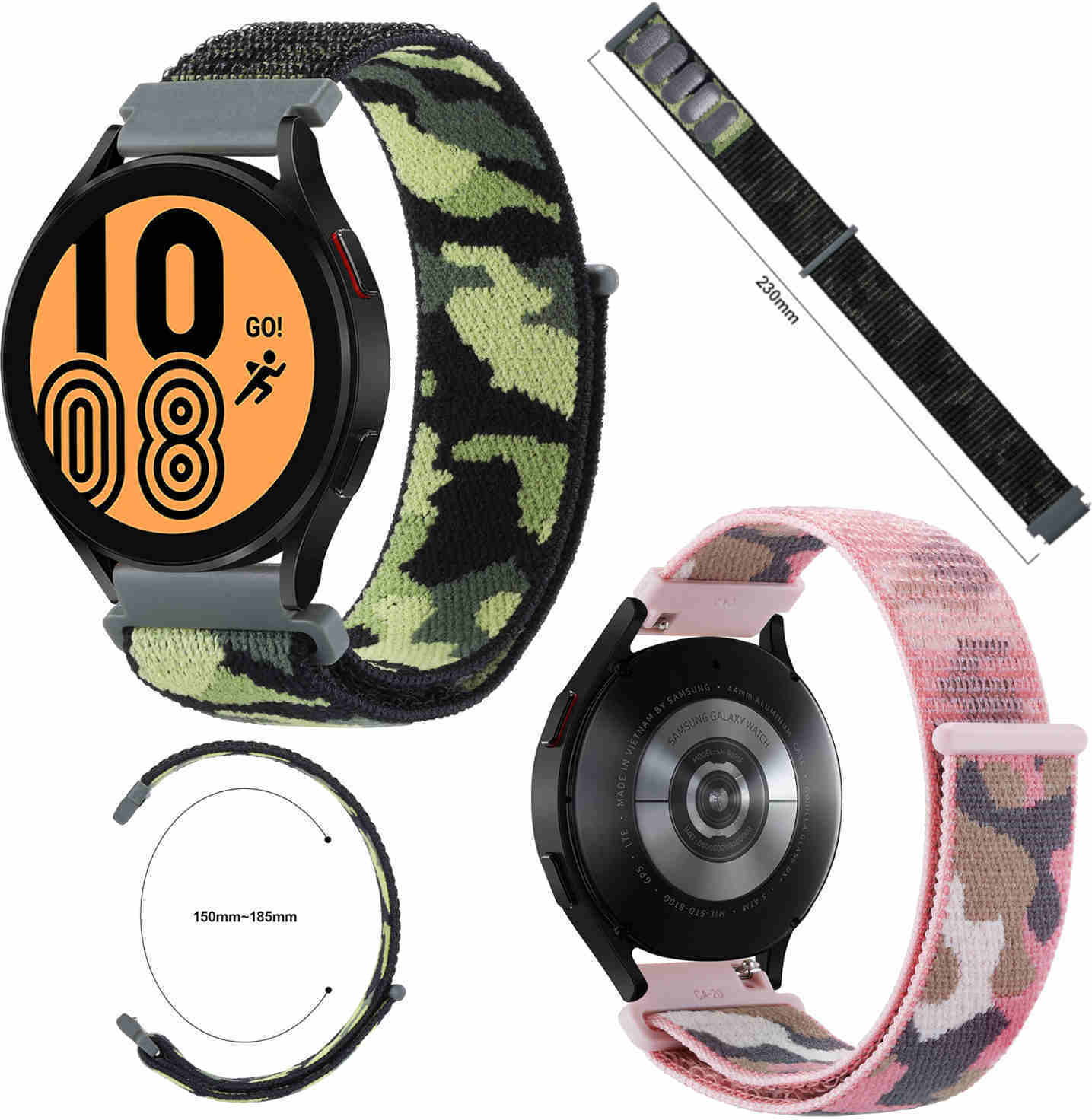 Pre Samsung Galaxy Watch FE 6 5 4 Normal Pro Classic Nylon Armband