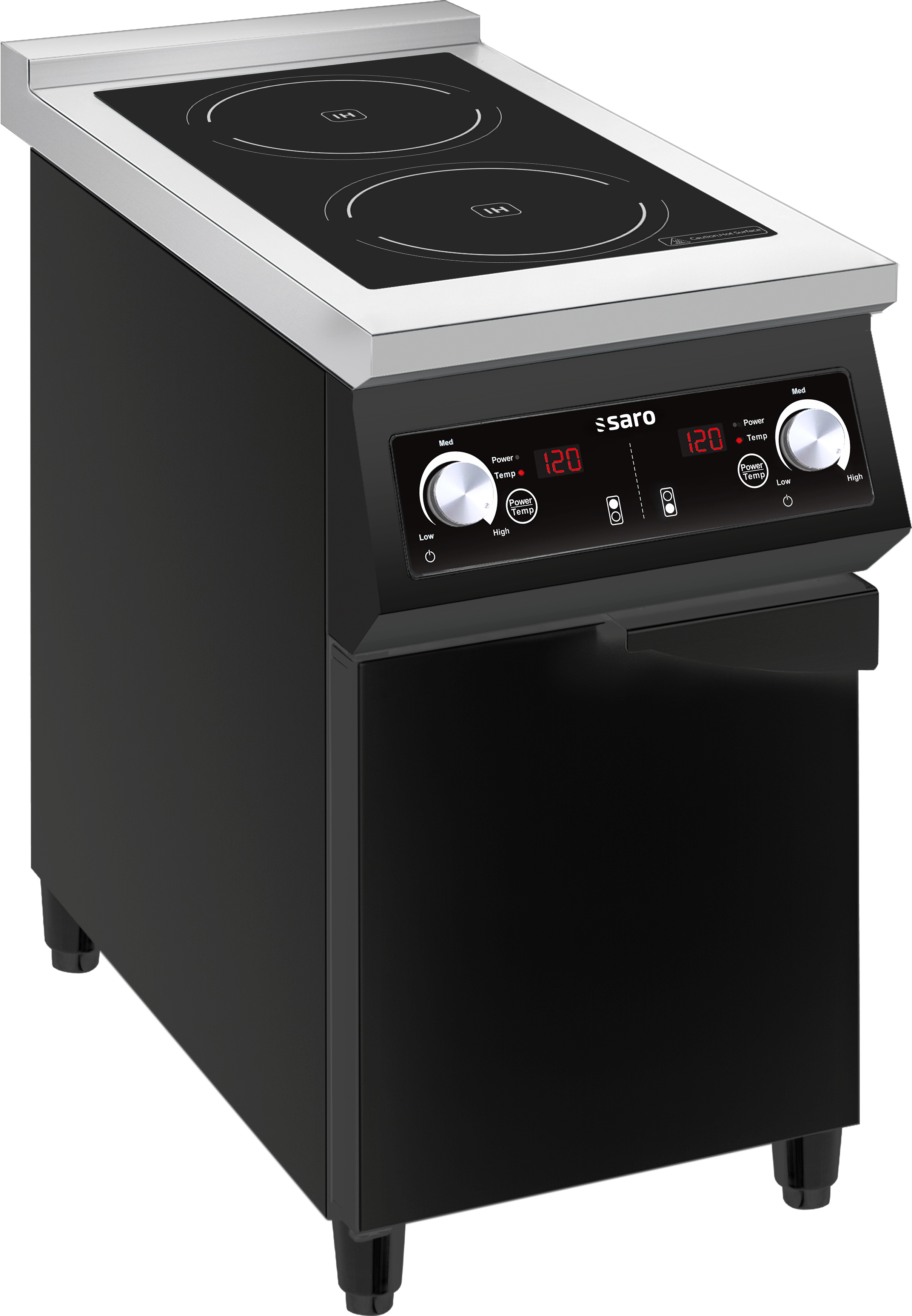 SARO Induktionsherd mit 2 Feldern, Modell JOHANN