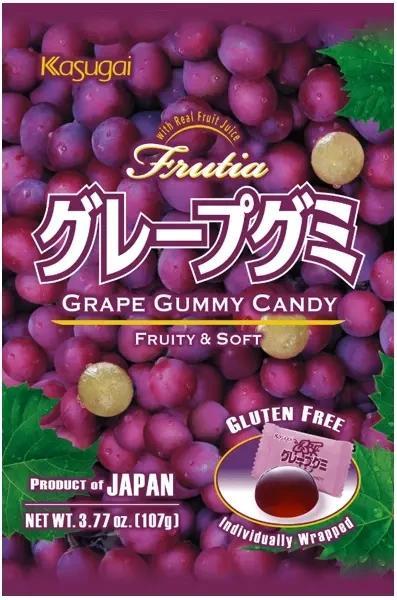 Frutia Traubengummibärchen, Traubengeschmack, 107 g - Kasugai