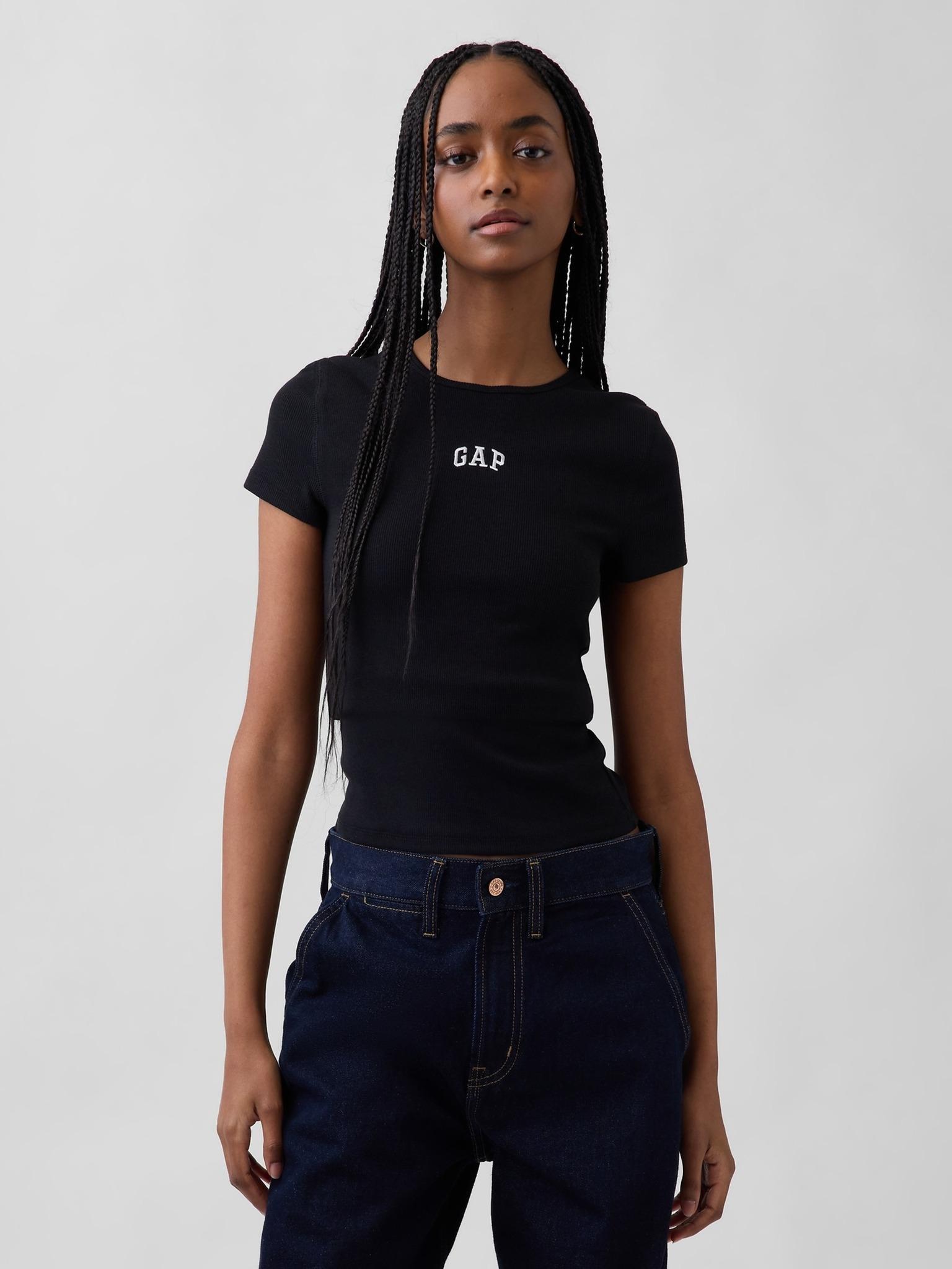 GAP Geripptes Logo-T-Shirt S 887651-04__S