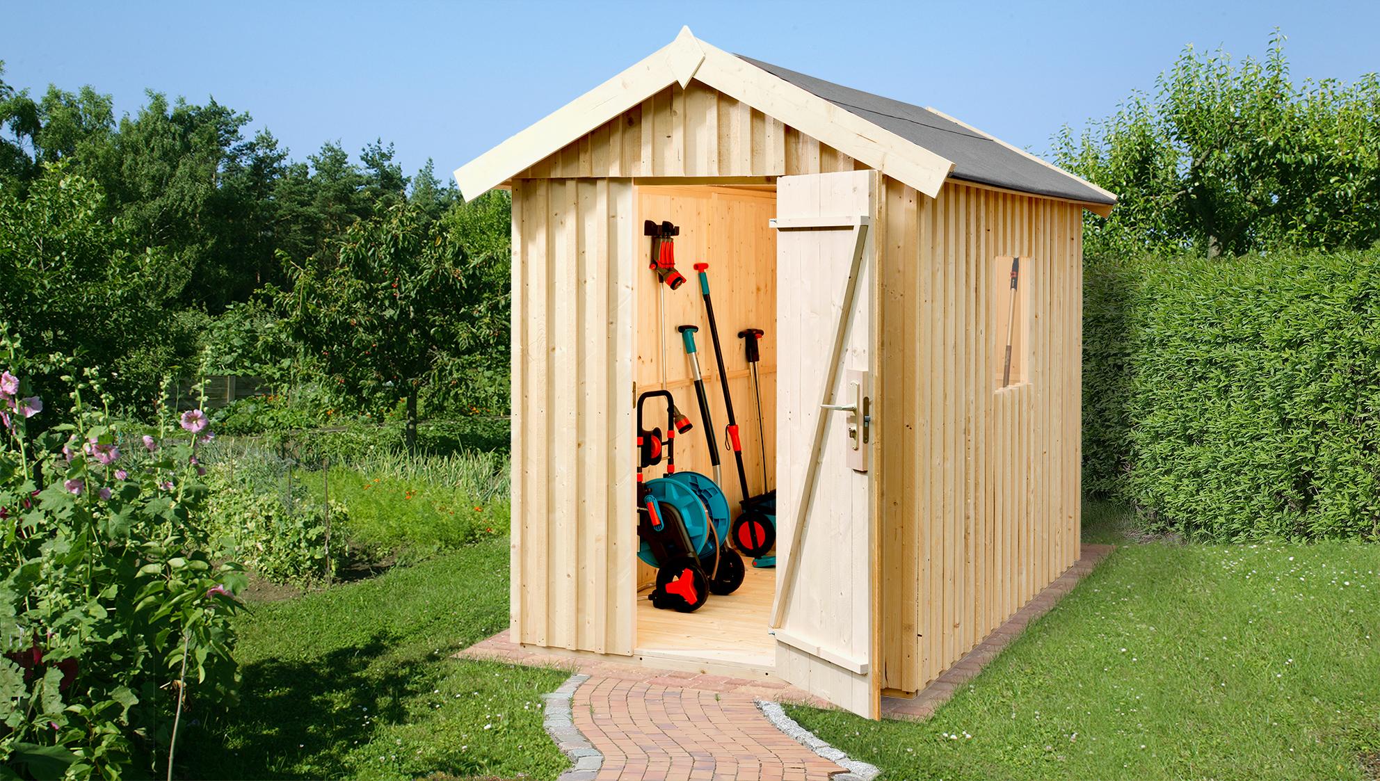 Schwedenhaus Vassbo Gr.1 natur B x T x H 200 x 208 x 220