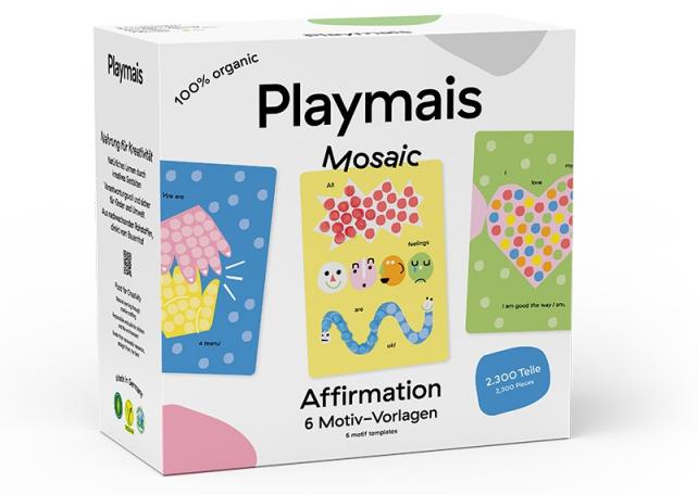 PlayMais Mosaik Bastelset Affirmation - kreatives Spielzeug für Kinder PL160970
