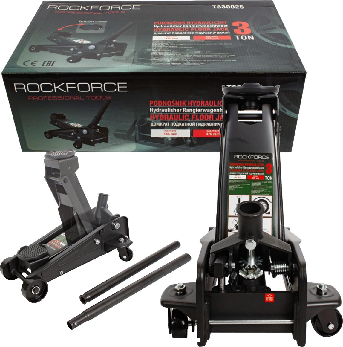 Rock FORCE Hydraulischer Wagenheber Frog 3T Gummiwagenheber