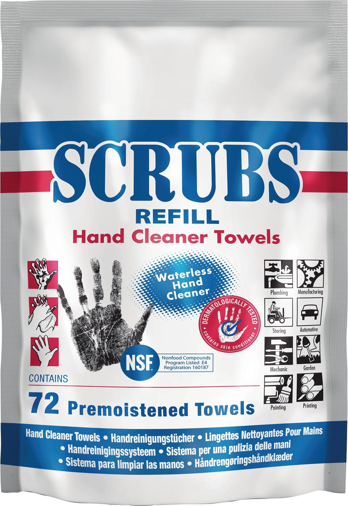 Handreinigungstuch Scrubs hohe Reinigungskraft 72 St.Nachfüllpackung 42270