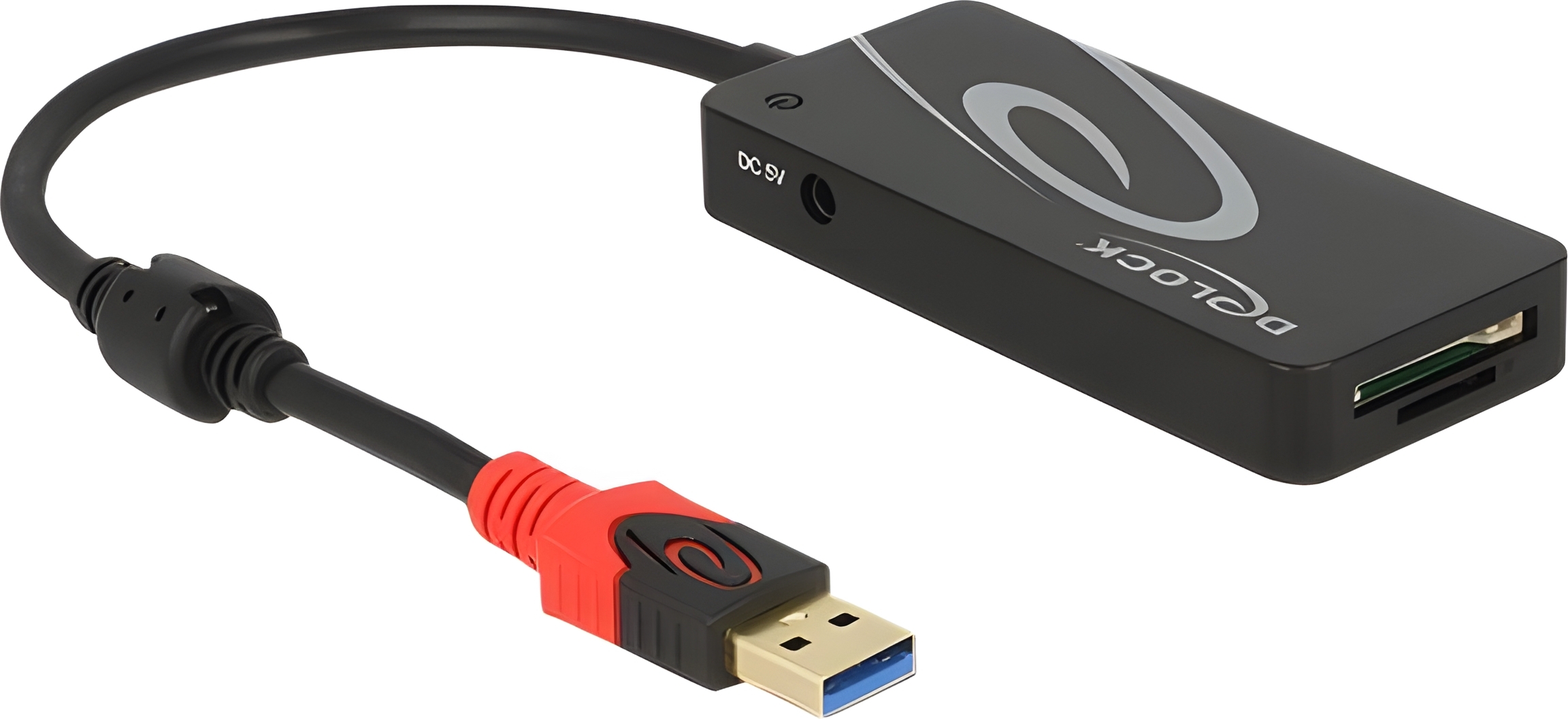 DELOCK USB-HUB USB3.1 TypA -> 3x USB3.0 TypA +2x Slot SD