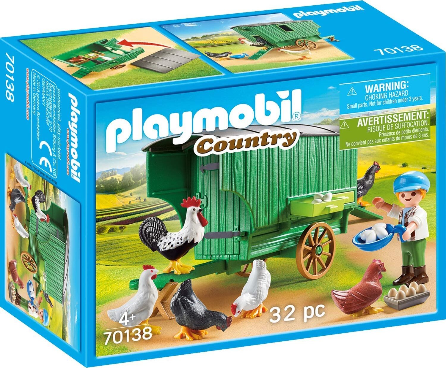 PLAYMOBIL Mobiles Hühnerhaus, 70138